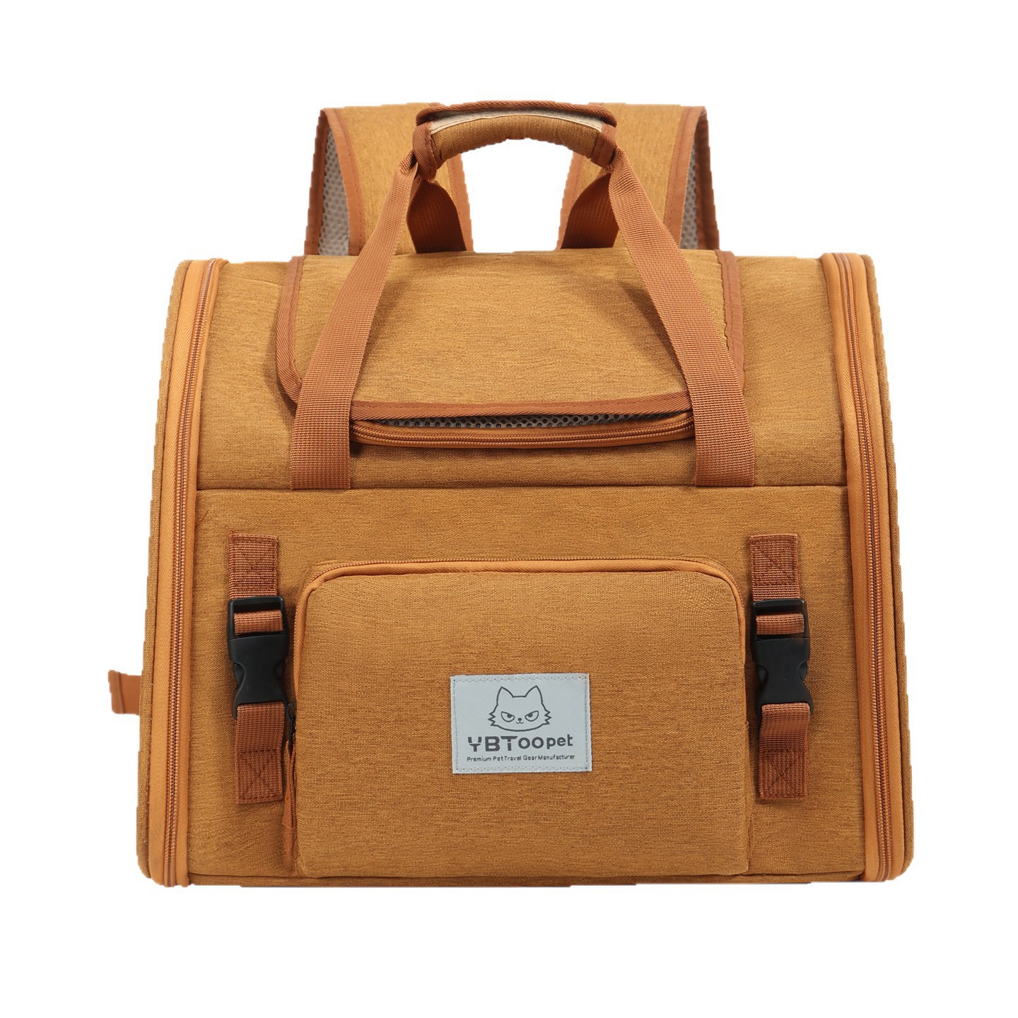 Pet Travel Backpack Cat Carrier Expandable Breathable Large Capacity Foldable Portable for Dog And Cat Outings_voghion.com