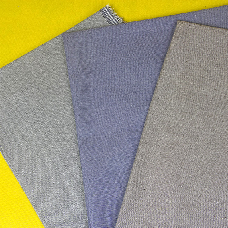 厂家现货批发 服装面料 涤棉麻平纹纯色色织布桌布麻棉布料 014