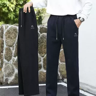 冬天特厚雪狐绒男裤拉链真门襟雪天加绒加厚棉裤男士休闲裤保暖裤