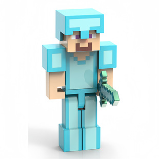 Mc Peripheral My Magnetic Minifigure World Building Block Doll Ornaments Weapon Matchinging Parts Mini Doll Magnetic Toys