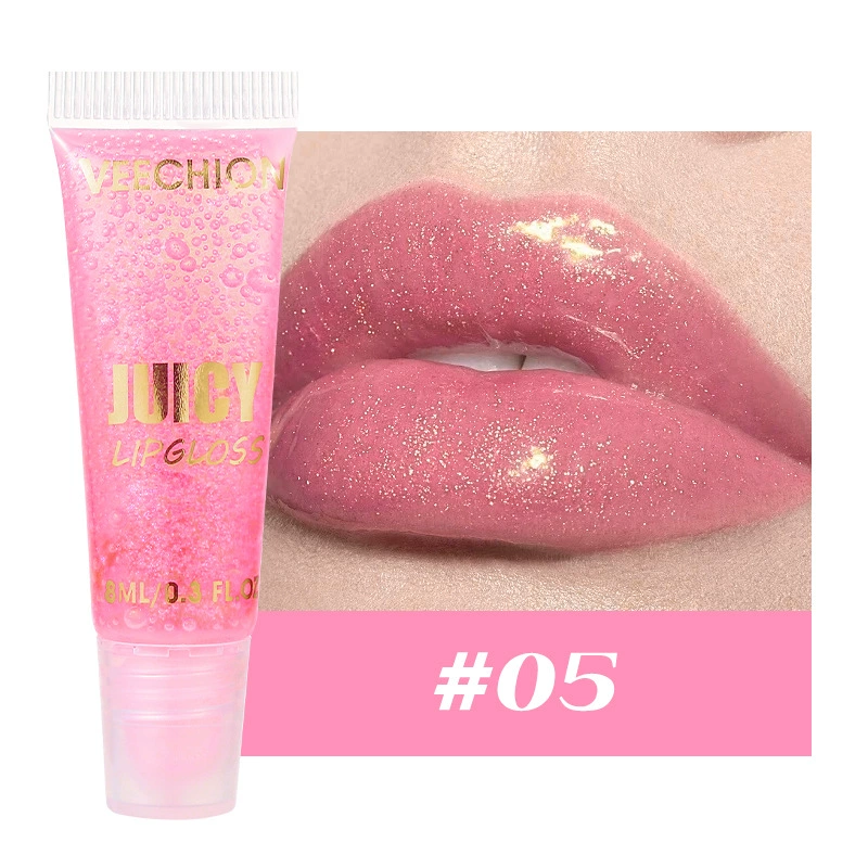 veechion (Cross-border trading), moisturizing lip gloss, natural and permanent formula, mirror effect