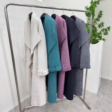 2025秋冬新款双面羊毛大衣欧美气质加长款显瘦洋气高级感毛呢外套