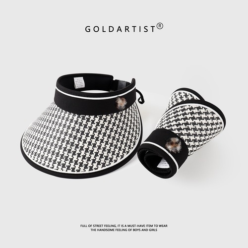 2024 Korean Summer Hat for Women with Diamond Accents, Fashion Polka Dot Sun Hat, Outdoor Sun Hat