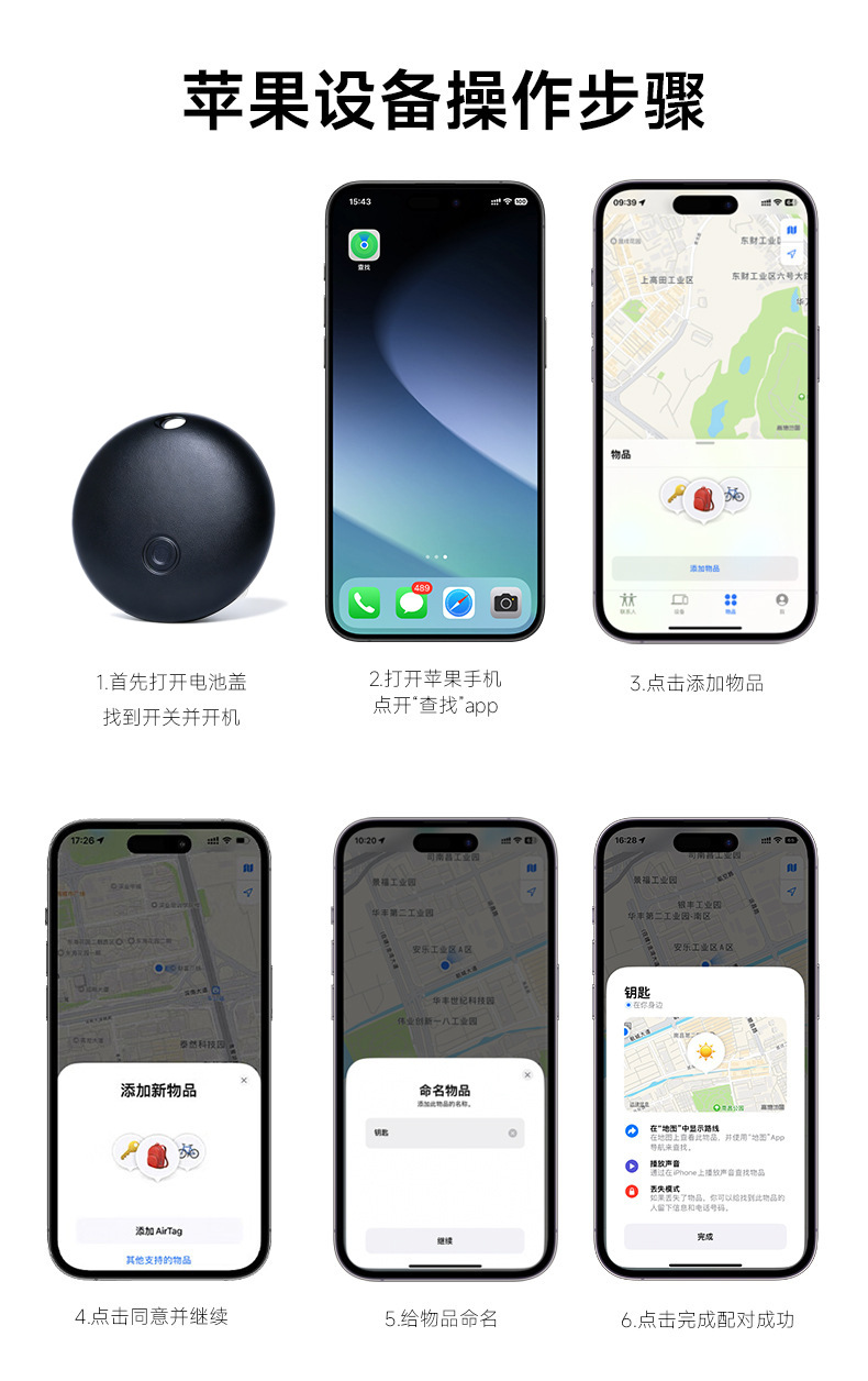 Smart mini locator tracker, dual system, magnetic