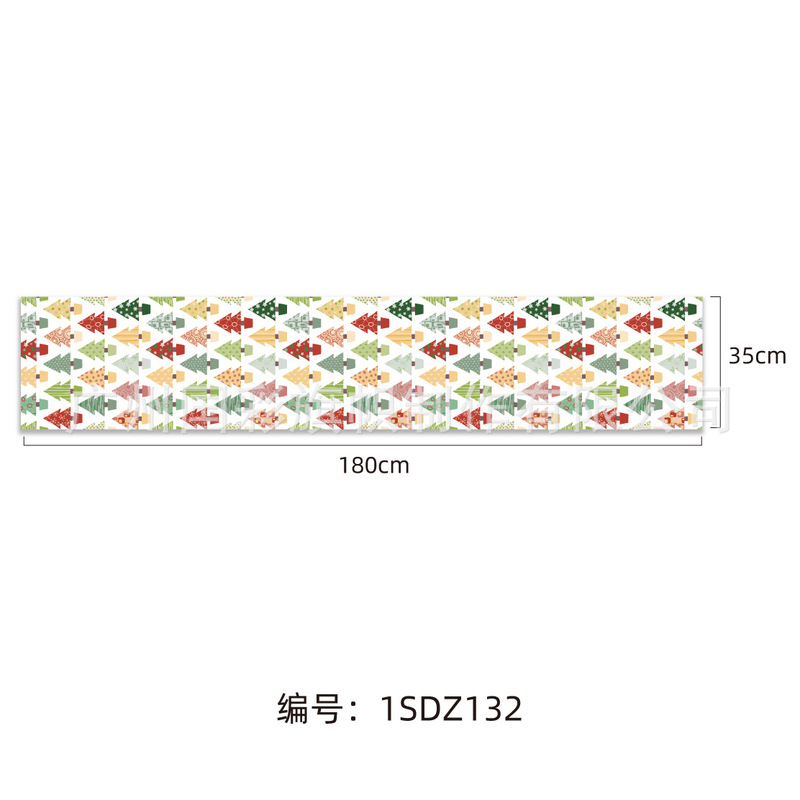 メーカー供給新しいクリスマステーブルフラグパーティー雰囲気会場レイアウト180*35センチメートルクリスマステーブルフラグ|undefined