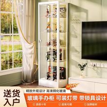 手办展示柜乐高柜玻璃展示柜玩具摆件高达陈列柜展示柜可调节层高