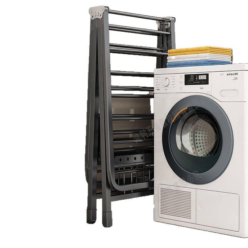 Tendedero de Ropa Plegable de Pie para Balcón e Interiores