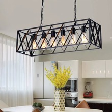 工业风吊灯创意个性餐厅酒吧火锅烧烤店铁艺复古美式收银吧台灯 h