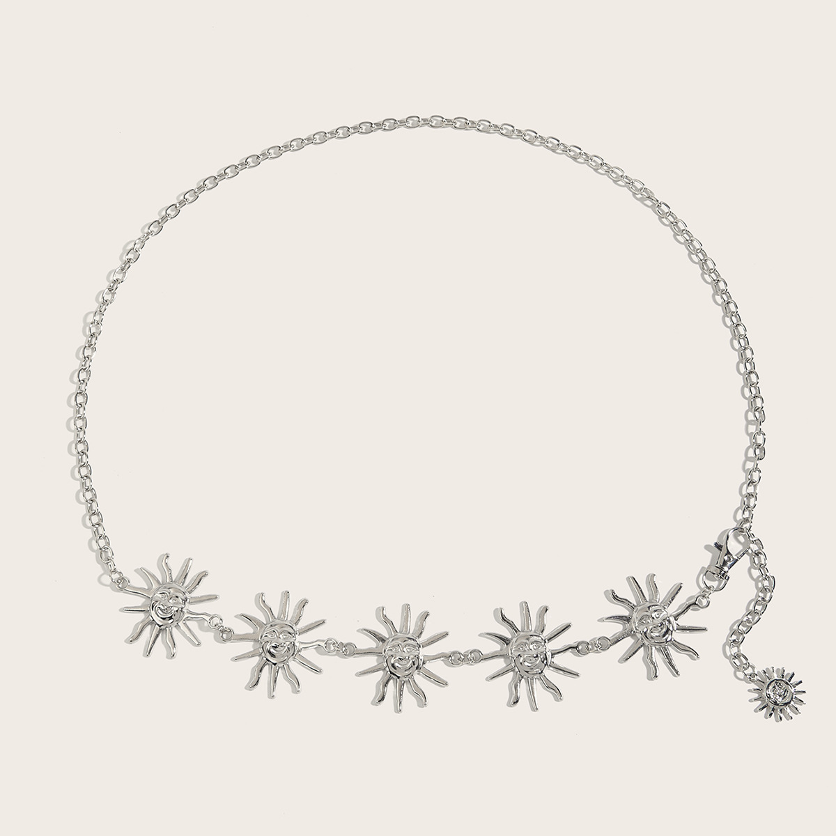 100g Weight Waist Chain Classification Holiday, Beach Occasion Iron Material Sun Pattern Spring&Summer Season Women's Gender Vacation Style Wholesale Jewelry Vacation Sun Iron Waist Chain 15