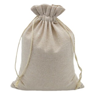 Cotton and Linen Bundle Pocket Drawstring Storage Bag Blank Bag Simple Cotton and Linen Bag Gift Drawstring Bag in stock