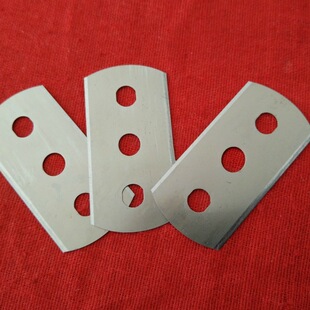 Disc Sampler Blade 43X22X0.2 Round Head Three-Hole Gram Weight Instrument Blade Alloy Blade Three-Hole Alloy Blade