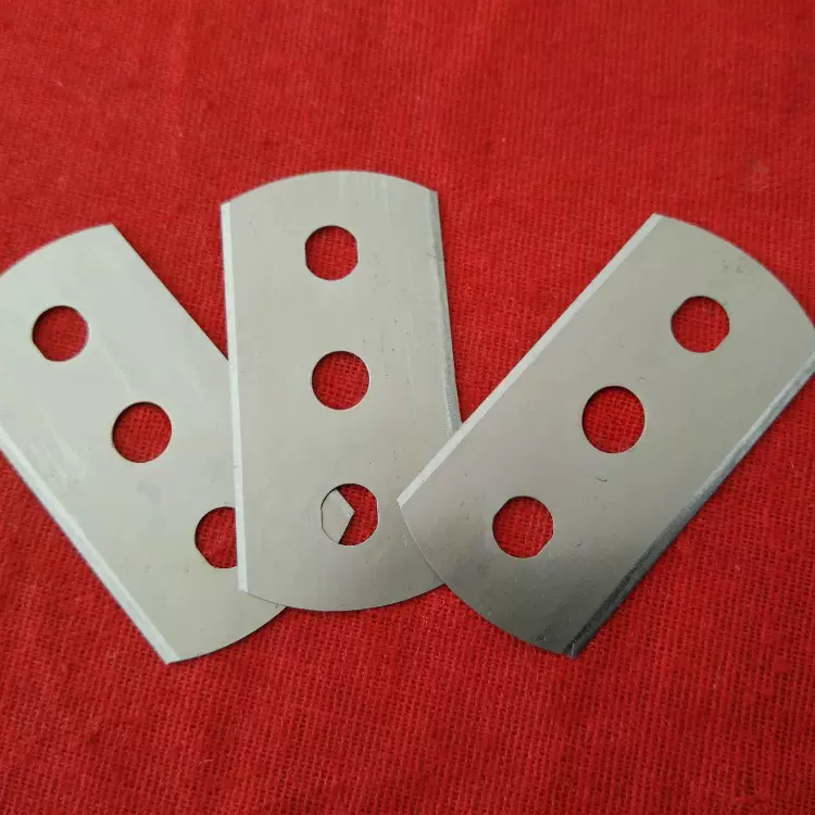 圆盘取样器刀片43X22X0.2圆头三孔克重仪刀合金刀三孔合金刀片