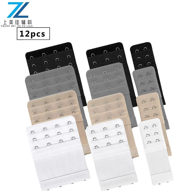 [Трансграничный комбинированный набор] 12pcs эластичные бюстгальтер эластичные три ряда два три четыре пряжки задний удлинитель производитель