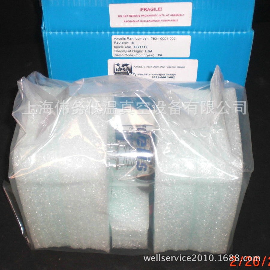 Axcelis 7631-0001-002 Tube Ion Gauge 玻璃电离规