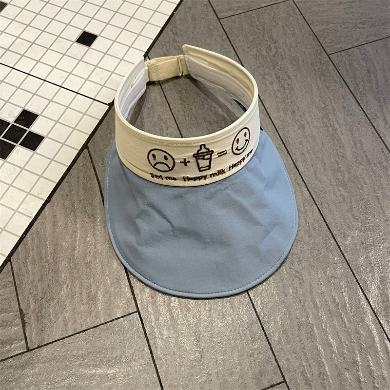 Sombrero de bebé Sombrero de copa vacío de verano Sombrero de sol para niños y niñas Sombrero para el sol transpirable de aleros grandes para bebés Sombrero para el sol delgado