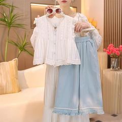 高品質オリジナル大量既製女の子夏服セット2025新しいスタイル子供夏ファッショナブルな子供服