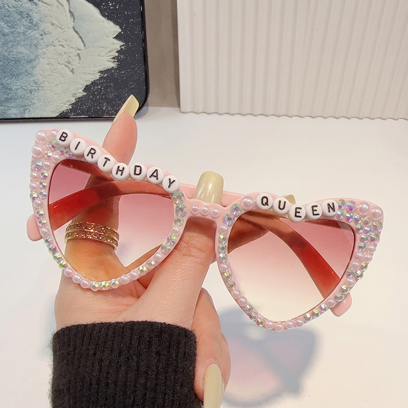 Marco rosa doble pastel diamante BIRTHDAY-QUEEN