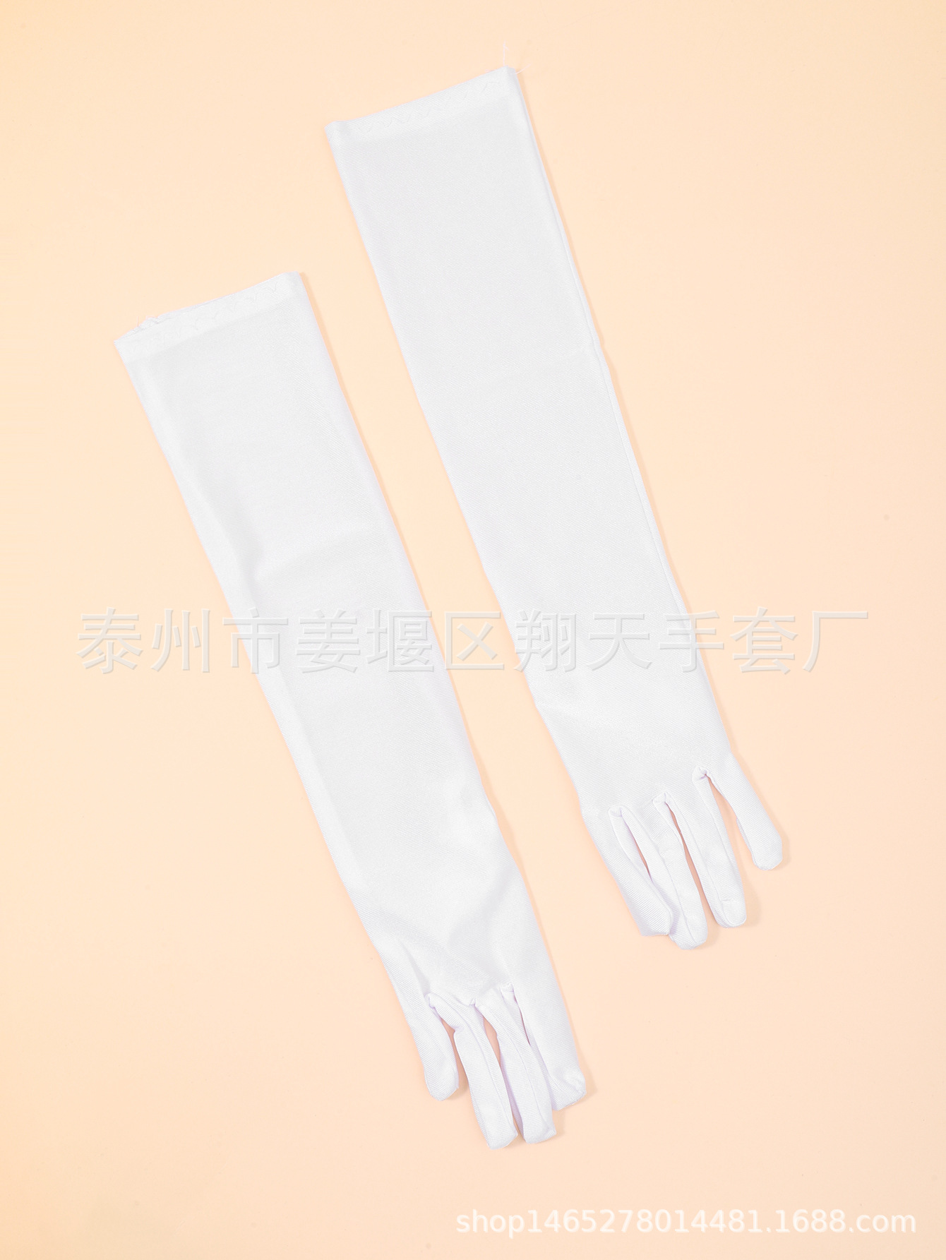 Fábrica al por mayor de las mujeres extendida 55cm protección solar guantes discoteca baile rendimiento moda elegante al por mayor