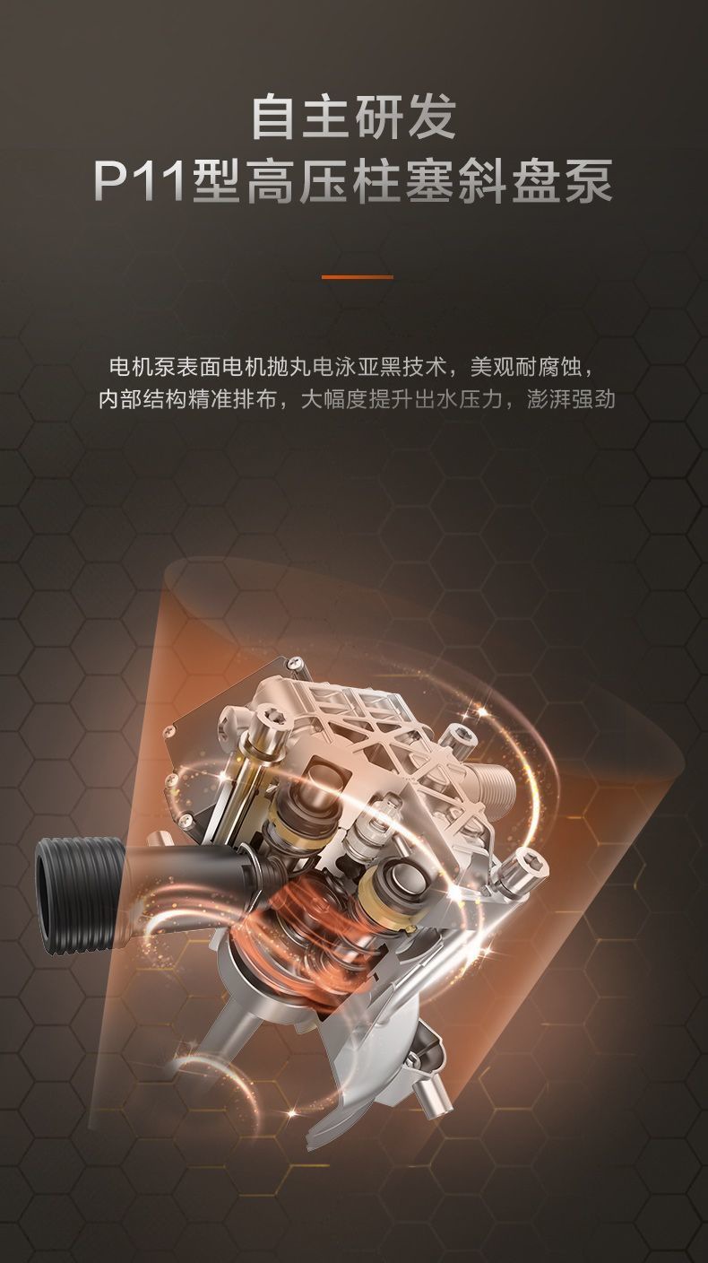 Yili 4421 2000W Brushless Induction Silent High Pressure Car Washer