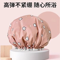 防水シャワーキャップユニセックスプリントシャワーキャップ漫画かわいいシャワーヘアキャップシャワーキャップファッショナブルでシンプルな家庭用シャワーキャップ