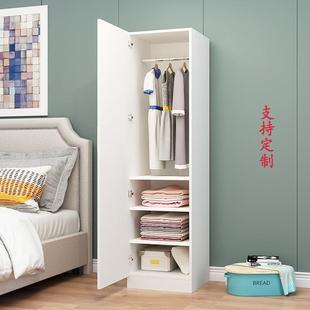 Wholesale Single-Door Wardrobe 50cm Large Wardrobe Kidsren's Wardrobe Student Dormitory Wardrobe Multi-Layer Storage Cabinet Supports Customization