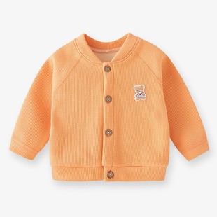 Baby Autumn short coat children's red warm jacket baby trendy children's knitted cardigan thick winter