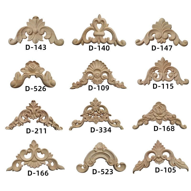 Наклейки в европейском стиле из цельного дерева резьба по дереву угловой цветок равные стороны соответствие двери шкафа мебель украшения резьба по дереву ремесла Dongyang резьба по дереву