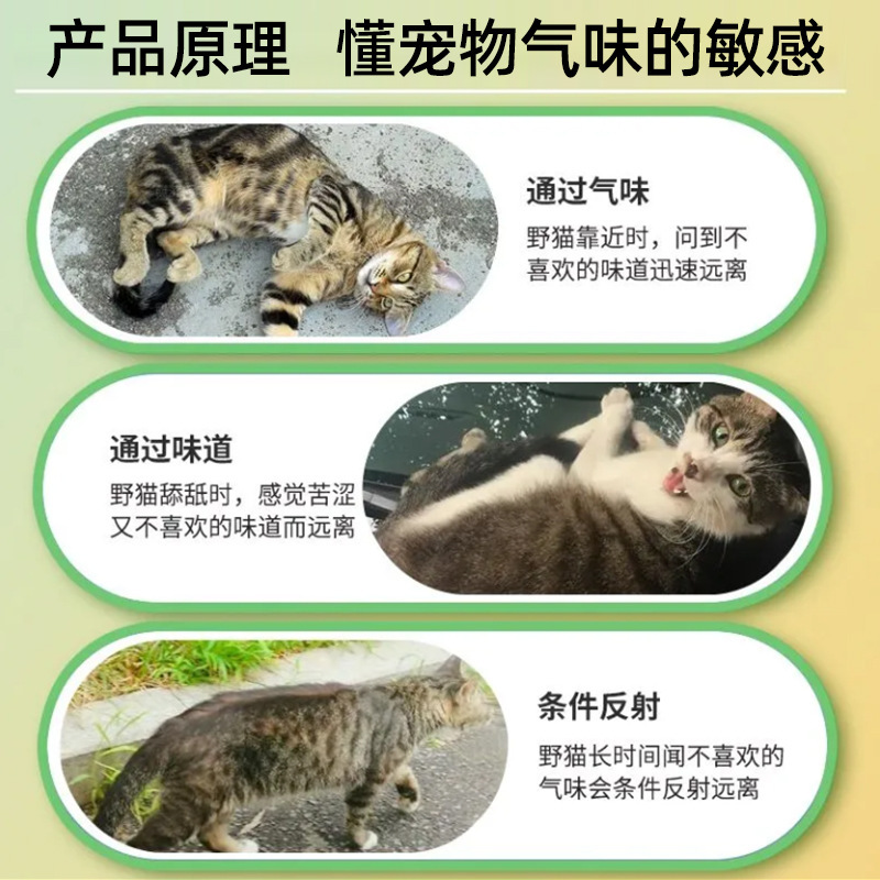 爆発的に猫の神器を駆動する屋外の長期的な効果は、野良猫を強力に追い払って、猫が車に登るのを防ぎ、猫が乱尿と呼ばれています。|undefined
