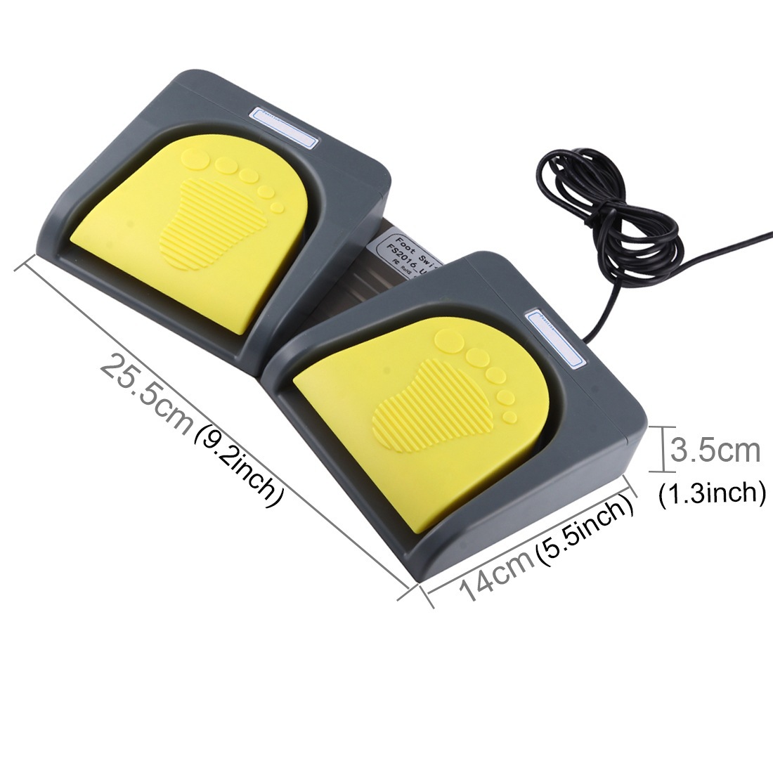 (2개) USB 풋 스위치 제어 키보드 USB 풋 스위치