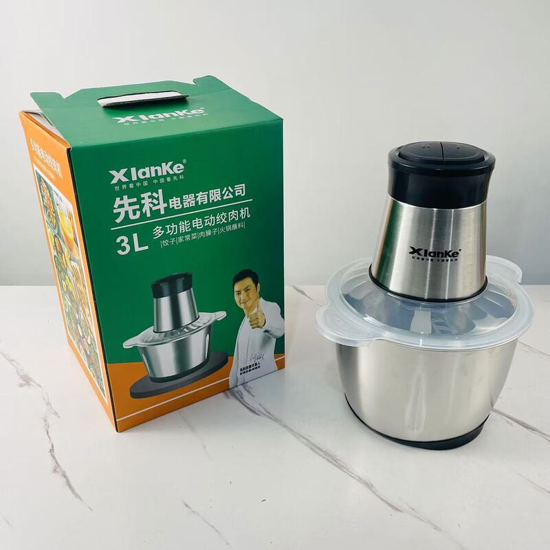 Xianke 大容量ステンレス鋼電気調理機ブレンダー餃子充填機家庭用肉グラインダーサポート外国貿易卸売|undefined