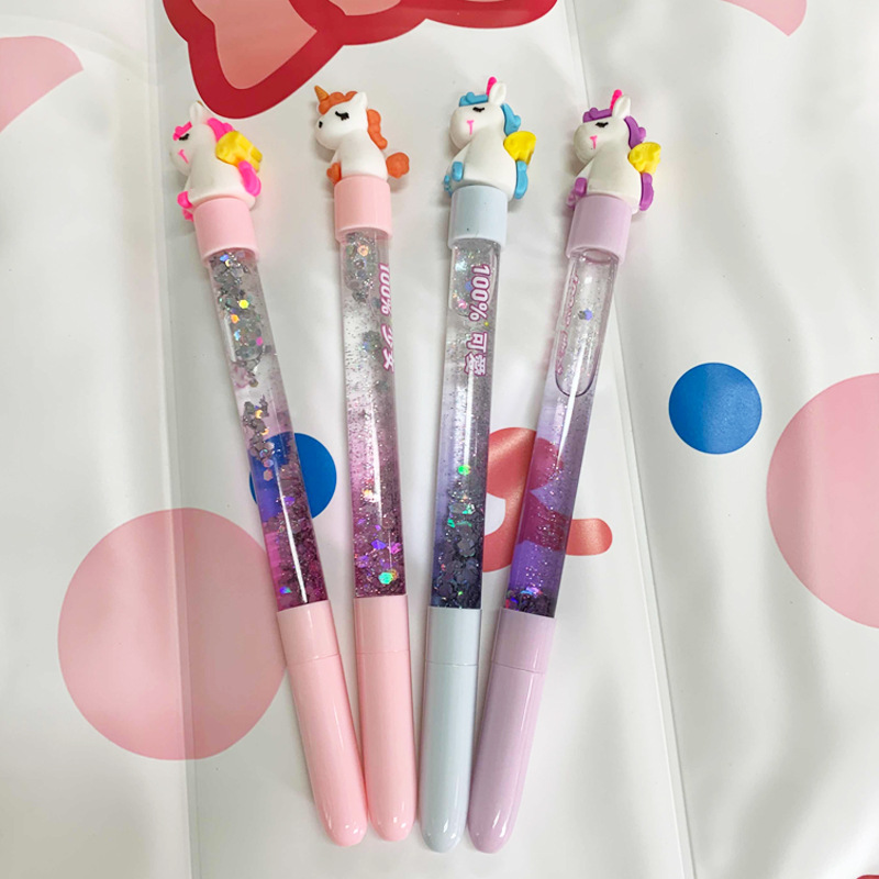 Dibujos animados lindo Hada palo lindo dibujos animados estrellas en aceite arenas movedizas magia creativa colorido arenas movedizas pluma de gel pluma