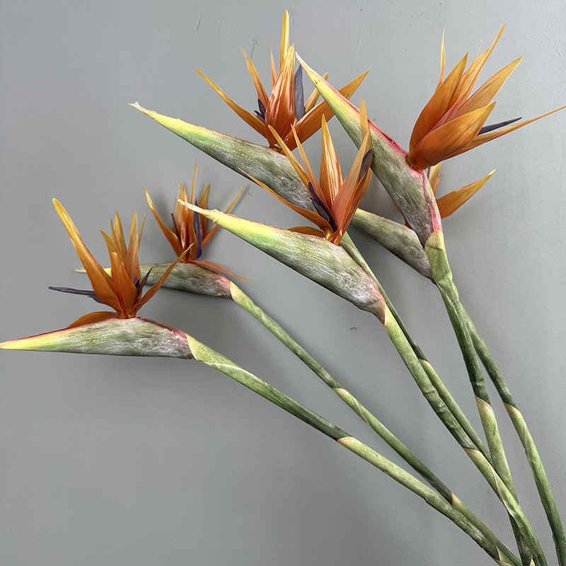 仿真天堂鸟手感保湿样板房道具花艺摄影道具鹤望兰小青鸟家居装饰