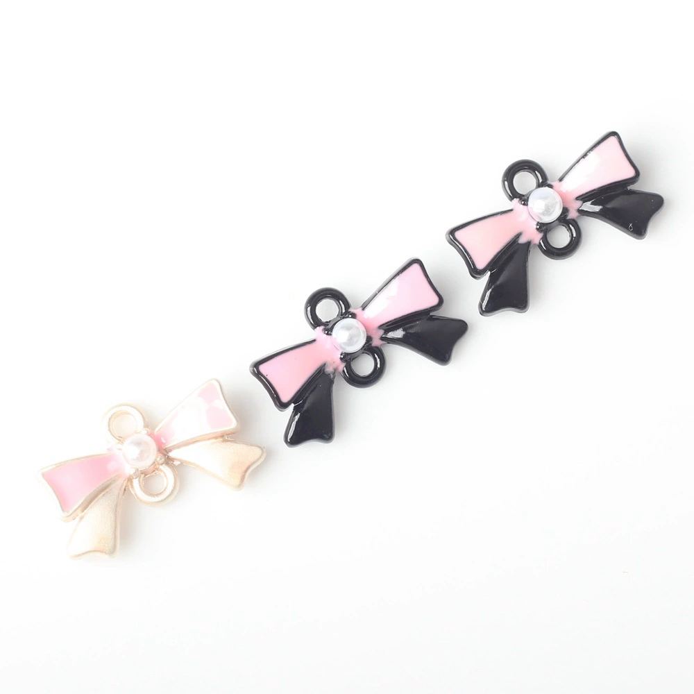 Metal pendant with bow, bracelet, necklace, accessory, accessories, simple and elegant design, DIY