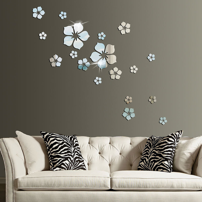 3D Acrylic Mirror Flowers 18 Petals Crystal Mirror Wall Stickers Stereo Stickers Bedroom Living Room Decorative Wall Decorations 3D Acrylic Mirror Flowers 18 Petals Crystal Mirror Wall Stickers Stereo Stickers Bedroom Living Room Decorative Wall Decorations