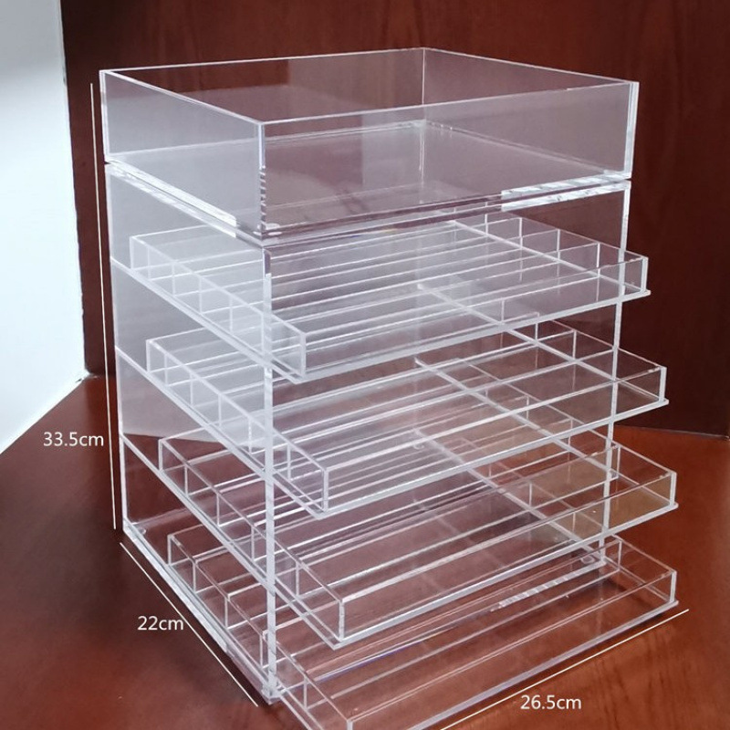 収納ラックアクリルアイシャドウ収納ボックス化粧品デスクトップ引き出しエアクッションパウダー口紅収納ラック|undefined
