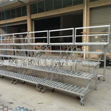 大学生合影架五层照相阶梯铝合金合影架照相合影架合唱台