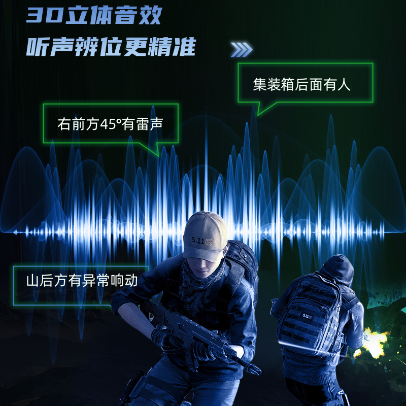 Transfronterizo G6s Real juego inalámbrico auriculares sin demora no intermitente colorido respiración luz inteligente reducción de ruido IPX4 impermeable