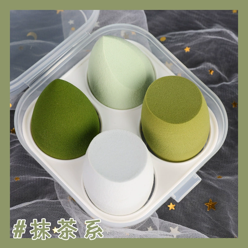Makeup sponge set, drop-shaped (multi-shape), soft primer sponges with storage case