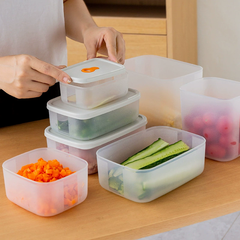 Refrigerator storage sealed fresh storage box Food storage box microwave heating lunch box frozen meat box fresh seal