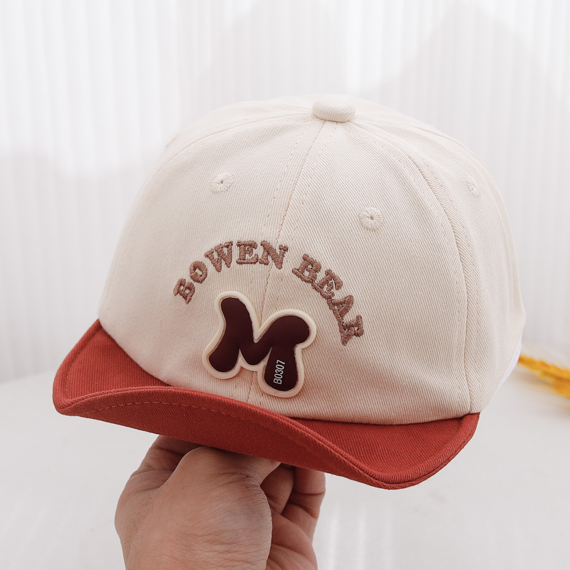 Sombreros para bebés otoño y invierno para niños con bordes suaves de terciopelo para niños sombreros de béisbol para bebés sombreros de boca de pato para bebés