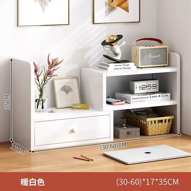 Escritorio de oficina estantería almacenamiento estante estudiante escritorio almacenamiento estante dormitorio escritorio simple multi-capa pequeña librería