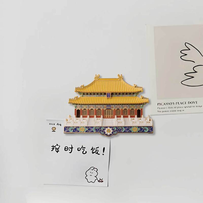 金属製北京冷蔵庫マグネット新中国風北京紫禁城旅行お土産金属レリーフ北京紫禁城冷蔵庫マグネット|undefined