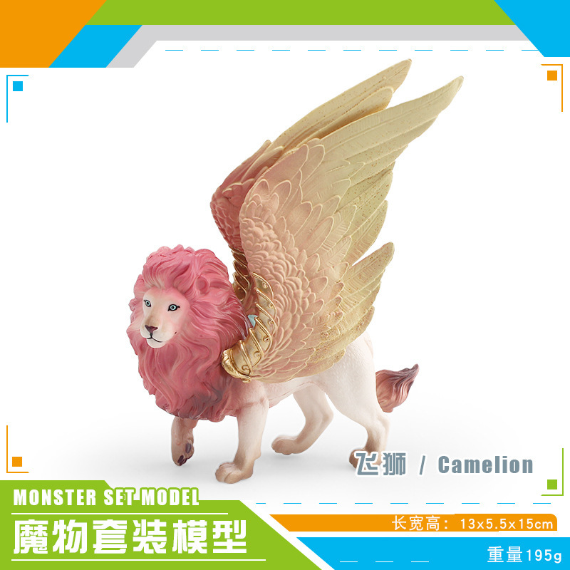 Simulación transfronteriza mitología occidental modelo de bestia marino hombre de nieve de hielo espada diente tigre monstruo hombre lobo decoración juguetes