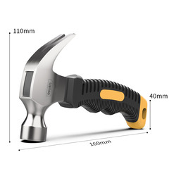 Effective tool DL441008 mini claw hammer hardware household iron hammer with rubber handle woodworking nail hammer