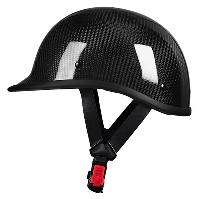 Wholesale carbon fiber helmets, vintage motorcycle helmets, American-style half helmets, summer scoop helmets, scooter cruiser motorcycle helmets (Motosiklet kaskı (dəbilqə)) - 3k-glossy-black-m