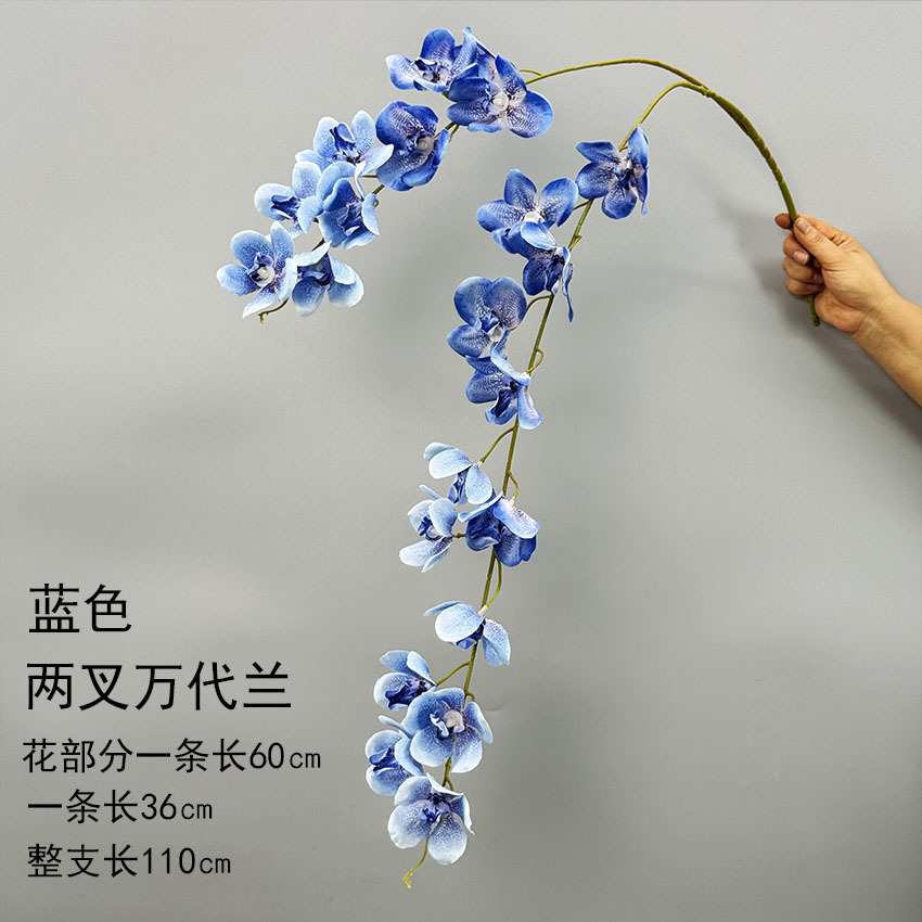 Flor azul cielo flor de bodas flor de seda flor de bodas flor de decoración de flor de vestíbulo flor de techo suave