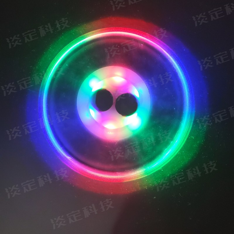 Creativo LED Coaster PP aislamiento pad bar Mesa estera colorido impermeable transparente acrílico luminoso agua montaña