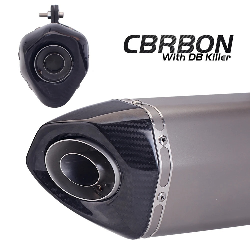 Motorcycle exhaust pipe Z900 NINJA400 Chasing 600 modified exhaust large hexagon titanium alloy tail section