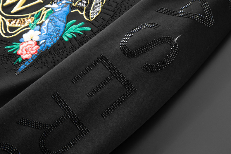 Men's Pullover Sweater And Track Pants Set With Sequin Embroidery_voghion.com