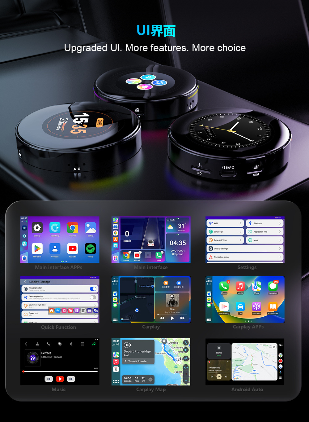 Wireless Carplay Box Suitable for Bmw Bmw Upgrade Qualcomm 6115 Android 13 Car-Machine Interconnection Box